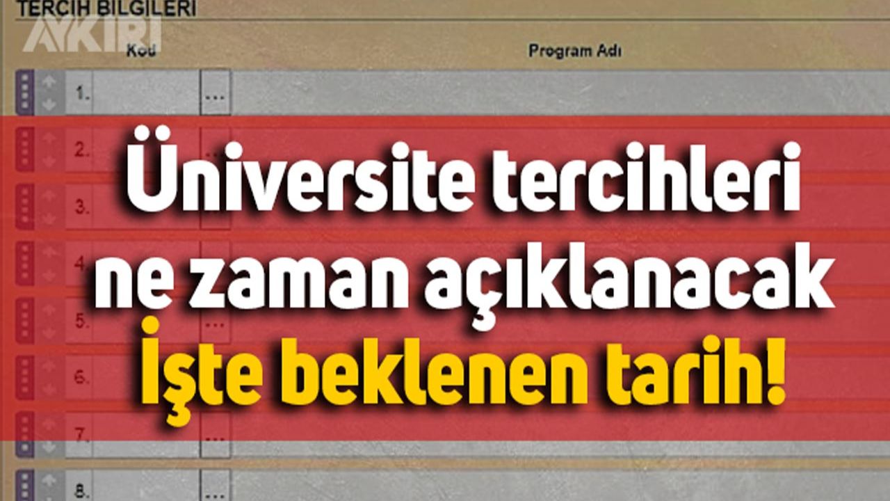 Üniversite tercih sonuçları ne zaman açıklanacak? ÖSYM yerleştirme