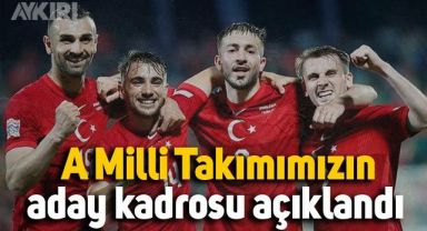  A Milli Takımımızın aday kadrosu açıklandı