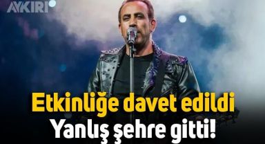 Adana Valisi'nin İstanbul'daki etkinliğe davet ettiği Haluk Levent, Adana'ya gitti