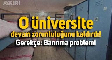 Adnan Menderes Üniversitesi barınma sorunları nedeniyle devam zorunluluğunu kaldırdı
