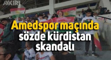 Amedspor-Bursaspor maçında sözde kürdistan bayrağı skandalı