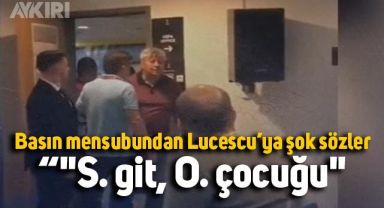 Basın toplantısını terk eden Lucescu'ya edilen küfür kameralara böyle yansıdı