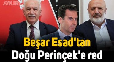 Beşar Esad'tan Doğu Perinçek ve Ethem Sancak'a red