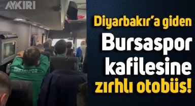 Bursaspor kafilesine, Amedspor maçı için zırhlı otobüs verildiği ortaya çıktı