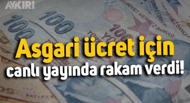 Canlı yayında asgari ücret için rakam verdi: Yeni yılda asgari ücret kaç lira olacak?