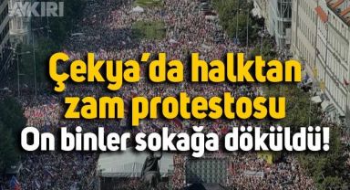 Çekya'da halk sokağa döküldü: Artan enerji fiyatları protesto edildi