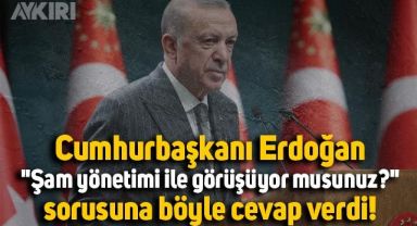 Cumhurbaşkanı Erdoğan'dan 