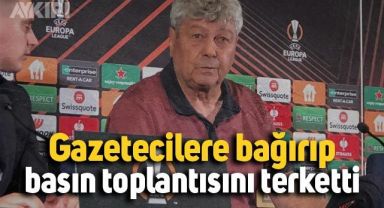 Dinamo Kiev Teknik Direktörü Lucescu basın toplantısını terkedip gazetecilere bağırdı