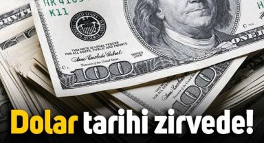 Dolar tarihi zirveye yükseldi: Dolar kaç lira, dolar ne kadar oldu