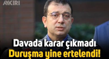 Ekrem İmamoğlu davasından karar çıkmadı: Duruşma 11 Kasım'a ertelendi
