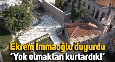 Ekrem İmamoğlu duyurdu: Haydarhane Camii, Tekkesi ve Haziresi'ni yok olmaktan kurtardık