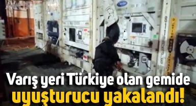 Ekvador'da varış yeri Türkiye olan gemide uyuşturucu yakalandı