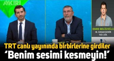 Emre Belözoğlu ve Cem Dizdar, TRT canlı yayınında birbirlerine girdi: 