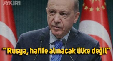 Erdoğan'dan Batıya eleştiri: Rusya hafife alınacak ülke değil