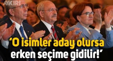 Erken seçim iddiası: O isimler aday olursa seçim tarihi erkene çekilir