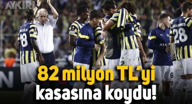 Fenerbahçe kasasını doldurdu: Avrupa'dan 82 milyon lira kazandı