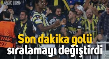 Fenerbahçe'nin galibiyeti UEFA'daki sıralamayı etkiledi