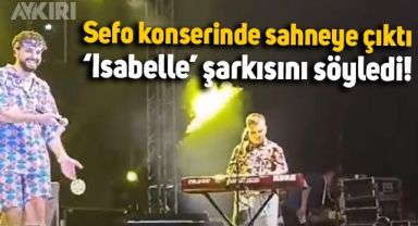 Fevzi Kaan, Sefo'nun konserinde sahneye çıktı,