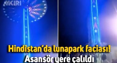 Hindistan'da lunapark kazası: Asansör yere çakıldı, 12 kişi yaralandı