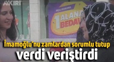İBB Başkanı İmamoğlu'nu zamlardan sorumlu tutan vatandaş ağzına geleni söyledi