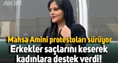 İran'da Mahsa Amini için eylemler devam ediyor: Erkekler saçlarını keserek destek verdi