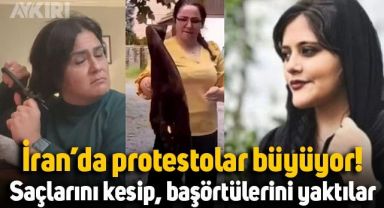 İran'da Mahsa Amini için protestolar büyüyor: Kadınlar saçlarını kesip, başörtülerini yaktı
