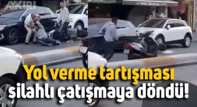 İstanbul Beyoğlu'nda yol verme tartışması silahlı çatışmaya döndü