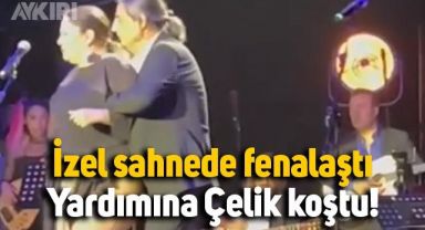 İzel Çelik Ercan konser verdi, İzel sahnede fenalaştı