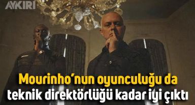 Jose Mourinho teknik direktörlükteki marifetlerini oyunculukta da sergiledi