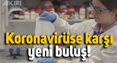Koronavirüse karşı yeni bir buluş geliştirildi