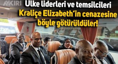 Kraliçe Elizabeth'in cenazesine Afrikalı liderler otobüsle götürüldü, Joe Biden konvoyla geldi