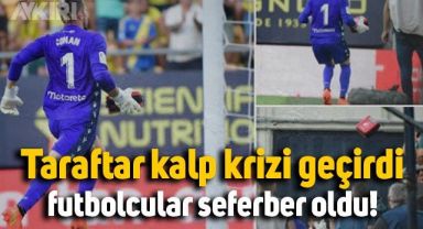 La Liga'da oynanan Barcelona Cadiz maçında bir taraftar kalp krizi gerirdi