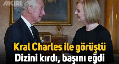 Liz Truss, Kral III. Charles ile görüştü: Dizini kırdı, başını eğdi