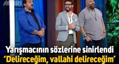 Mehmet Şef, yarışmacının sözlerine sinirlendi: