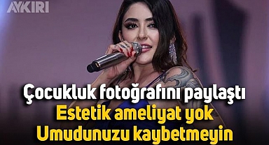 Melek Mosso ortaokul yıllarına ait fotoğrafını paylaştı: Estetik yok, umudunuzu kaybetmeyin