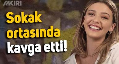 Melisa Döngel sokak ortasında saç saça baş başa kavga etti