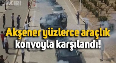 Meral Akşener, Şanlıurfa'da yüzlerce araçlık konvoyla karşılandı