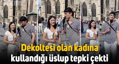 Mesut Can Eray'ın göğüs dekoltesi olan kadına söylediği sözler tepki çekti