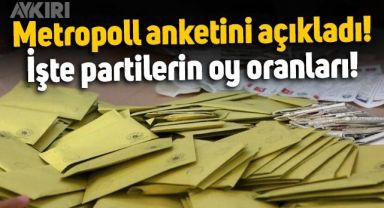 Metropoll, Ağustos ayı anket sonuçlarını açıkladı: Partilerin oy oranları belli oldu