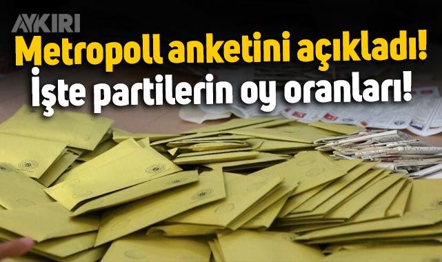Metropoll, Ağustos ayı anket sonuçlarını açıkladı Partilerin oy