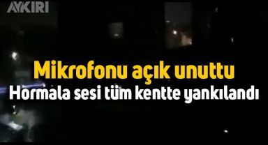 Mikrofonu açık unutan anons memurunun horlaması tüm kentte yankılandı
