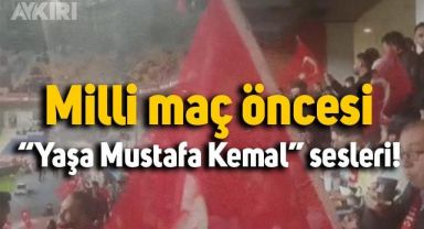 Milli maç öncesi taraftardan 