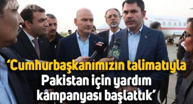 Murat Kurum: Cumhurbaşkanımızın talimatıyla Pakistan için yardım kampanyası başlattık