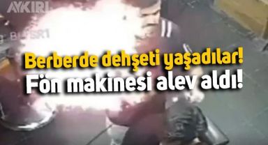 Pakistan'da fön makinesi alev aldı, tüm dükkanı sardı