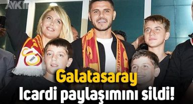 PSG istedi, Galatasaray, Mauro Icardi paylaşımını sildi