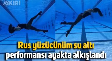 Rus yüzücü Kristina Makushenko'nun su altı performansı ayakta alkışlandı