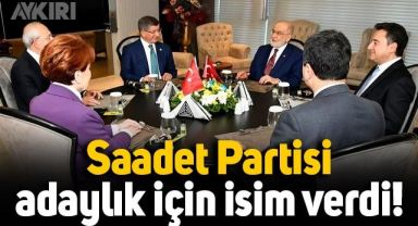 Saadet Partisi, Cumhurbaşkanı adaylığı için isim verdi