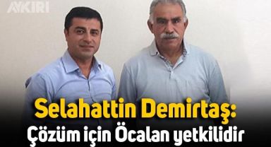 Selahattin Demirtaş: Çözüm için Abdullah Öcalan yetkilidir