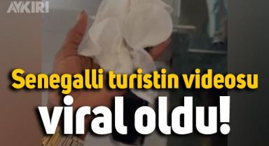 Senegalli turistin avm'deki hijyen deneyi binlerce kez izlendi