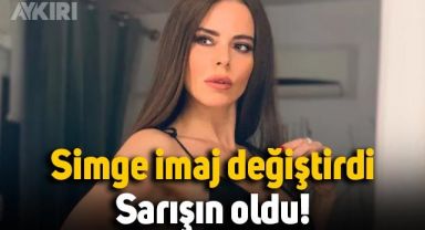 Simge Sağın imaj değiştirdi, sarışın oldu: Son hali dikkat çekti